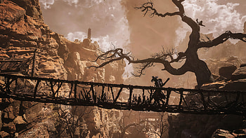 Exploring the Mystic Bridge: Black Myth Wukong Ultra, video game, Black Myth: Wukong, bridge HD wallpaper