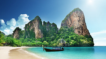 Landscape, Sea, Beach HD wallpaper
