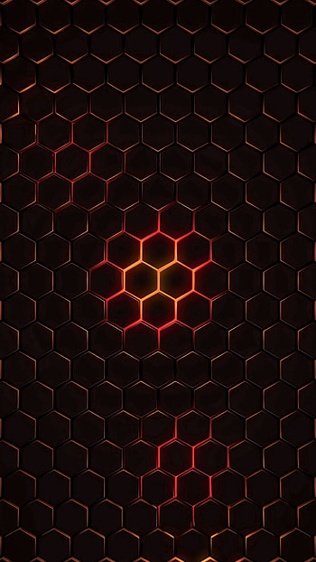 Abstract, Dark, Texture, Glow, Cells, Hexagons, Cell, Hexagonals HD phone wallpaper