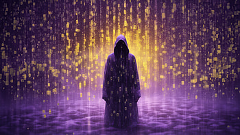 Ghost In Digital Rain , ghost, rain, artist, artwork, digital-art, deviantart HD wallpaper