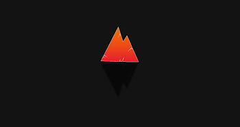 Red Triangle Black , triangle, dark, black, red HD wallpaper