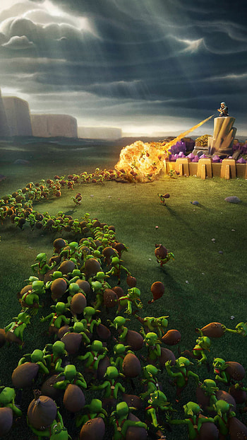 Wiz and Goblins, Clash of Clans HD phone wallpaper