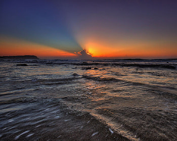 Submariners_Day_Deep_blue_sea, sunsets, beaches, sky, nature, water HD wallpaper