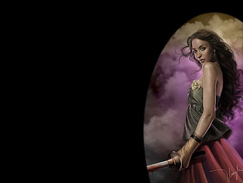 Beautiful Killer, beautiful, fantasy, female, killer HD wallpaper