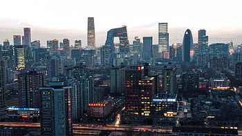 Beijing skyline, Cityscape , Urban landscape, City's iconic silhouette HD wallpaper