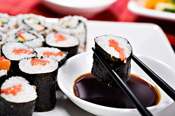 ultra sushi , High-resolution art, Appetizing flavors, Culinary delight HD wallpaper