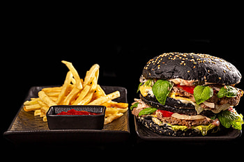 Burger, cheese, bun, food HD wallpaper
