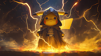 Pokemon As Sithlord, pokemon, pikachu, cartoons, anime, artist, artwork, digital-art HD wallpaper