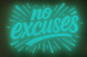No Excuses — Motivational, Neon Sign, Motivational Quote, Typography HD wallpaper
