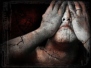 Art work, ring, art, hands, sad, 3d, abstract, cg, red, face, work HD wallpaper