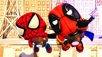 LittleBigPlanet 3 - The Walls with Spiderman and Deadpool - Superhero Fun! - YouTube HD wallpaper