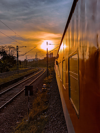 Train of love, cloud, sky, travel HD phone wallpaper