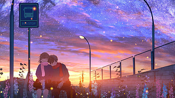 Feeling Peaceful With You, couple, love, artist, artwork, digital-art HD wallpaper