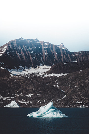 Nature, Sea, Ice, Mountain, Lake, Shore, Bank, Iceberg, Ice Floe HD phone wallpaper