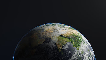 A Planet With Clouds And Water, earth, space, planet, nature, digital-universe HD wallpaper