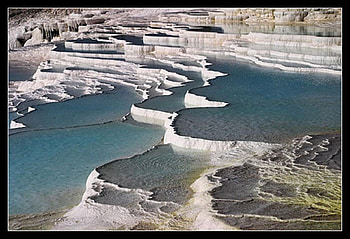 pamukkale travertens in Turkey, country, travel HD wallpaper