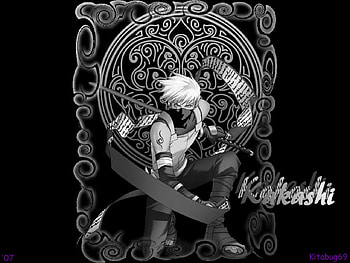 Kakashi with a sword, naruto, kakashi HD wallpaper