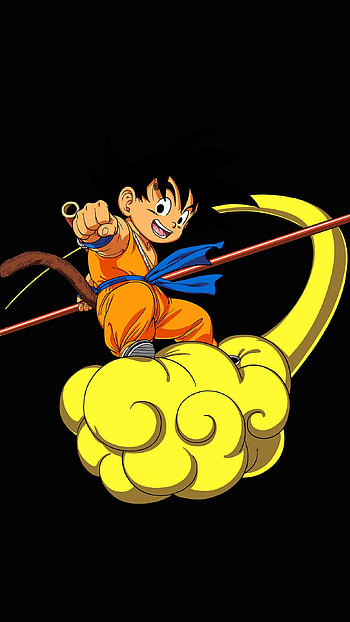 dragonball goku cloud fly anime art illust 7 plus HD phone wallpaper