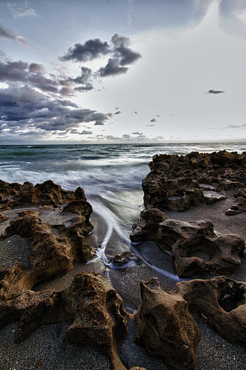 Nature, Stones, Sea, Rocks, Shore, Bank HD phone wallpaper