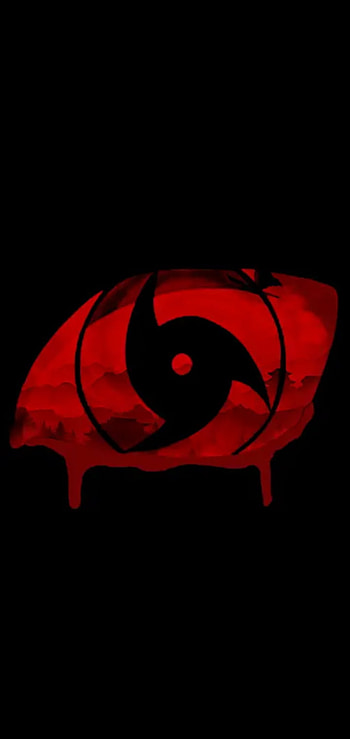 Sasuke eye, magenta, symbol HD phone wallpaper