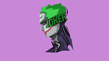 Joker Minimalism , joker, minimalism, artwork, artist, digital-art, supervillain, artstation HD wallpaper
