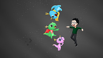 KDE Dragons and me HD wallpaper