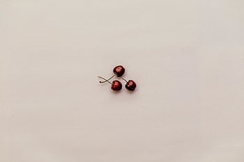 Three cherries, fruits, minimal HD wallpaper