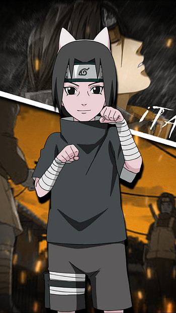 Itachi Uchiha, art, black hair HD phone wallpaper