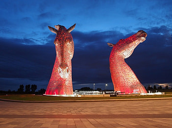 The Kelpies - Scotland, Sculpture, Scotland, The Kelpies, Falkirk HD wallpaper
