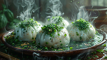 Steaming Dumplings, dumpling HD wallpaper