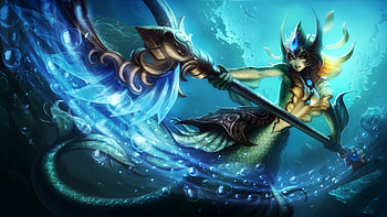 League of Legends, Mermaid HD wallpaper
