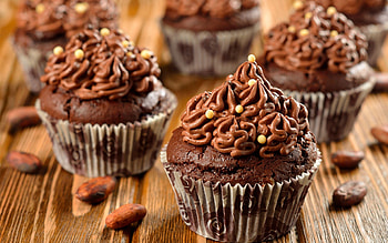 Chocolate Cup Cake, Chocolate, Cup, Cake, Food HD wallpaper