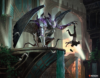 Graven Archfiend, man made, Magic: The Gathering HD wallpaper