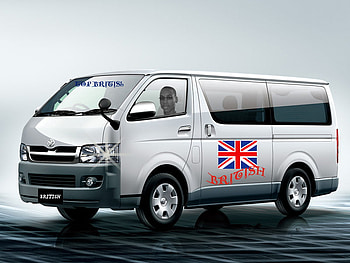 2008 toyota Hiace bus, bus, van, spongebob, vehicle HD wallpaper