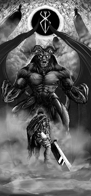 Guts, Art, Berserk, Manga, Zodd HD phone wallpaper
