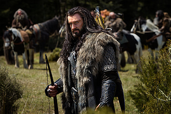 The Hobbit, The Lord Of The Rings, Thorin Oakenshield, Movie, The Hobbit: An Unexpected Journey, Beard, Long Hair, Richard Armitage, Warrior HD wallpaper