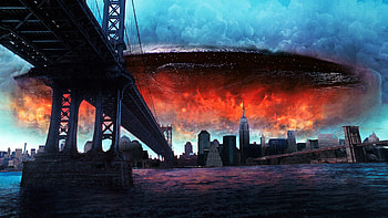 Independence Day, Alien invasion, Epic battle sequence, Action-packed HD wallpaper