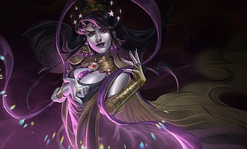 Nyx, chou timo, night, pink, fantasy, luminos, goddess HD wallpaper