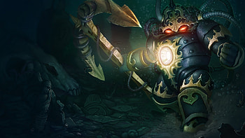 Nautilus LoL Abyssal Splash Art, video game, League Of Legends, Nautilus (League of Legends) HD wallpaper