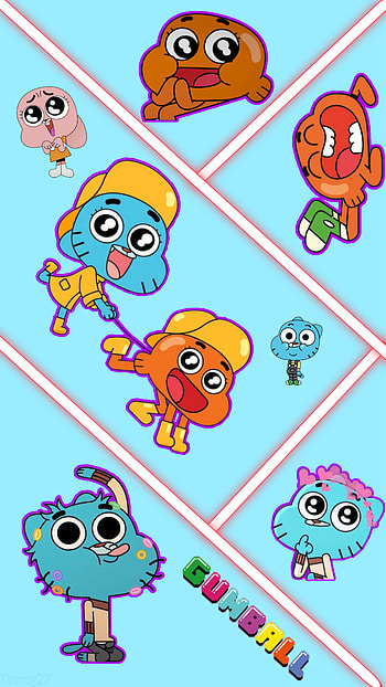 Gumball And Darwin 6, art, cartoon, drawing, comic, colorful, funny, kids HD phone wallpaper
