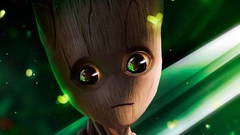 Baby Groot Art , baby-groot, artwork, superheroes, art, digital-art HD wallpaper