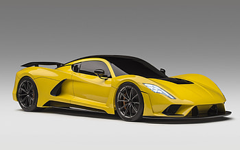Hennessey Venom F5, front view, exterior, yellow supercar, yellow Venom F5, supercars, Hennessey HD wallpaper