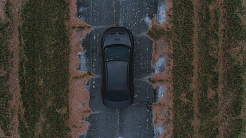 Cars, View From Above, Road, Car HD wallpaper