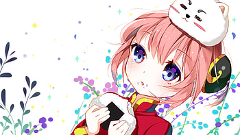 Gintama series, Kagura character, Cute Onigiri HD wallpaper