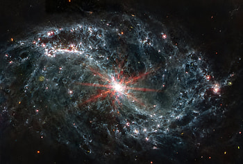 NGC 7496 Galaxy, James Webb Space Telescope, Sci Fi, space HD wallpaper