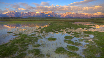 Nature, Rivers, Mountains, Vegetation, Evening, Cracks, Crack, Bottom HD wallpaper