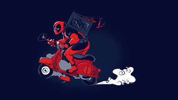 Deadpool Deadly Joyride, deadpool, superheroes, artwork, artist, digital-art, deviantart HD wallpaper