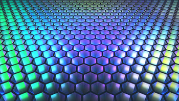 Hexagon background, U, Geometric design, Striking visuals HD wallpaper