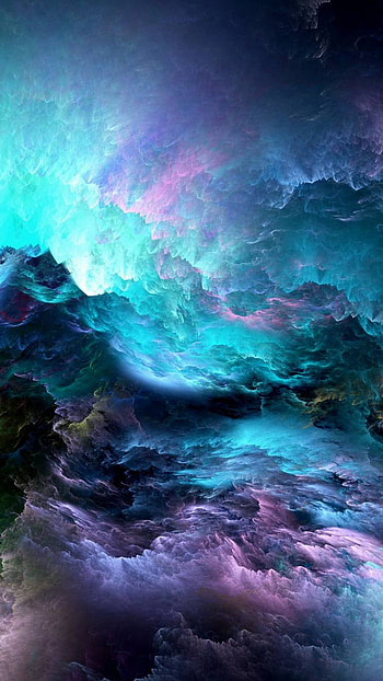 Colorful Cloud, purple, blue, artistic, cloud HD phone wallpaper