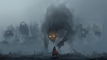 Fog Spirit, dark, creature HD wallpaper